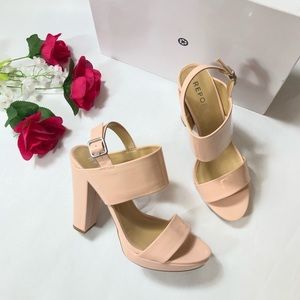 Report Lawry Pale Pink Platform Dress Sandals